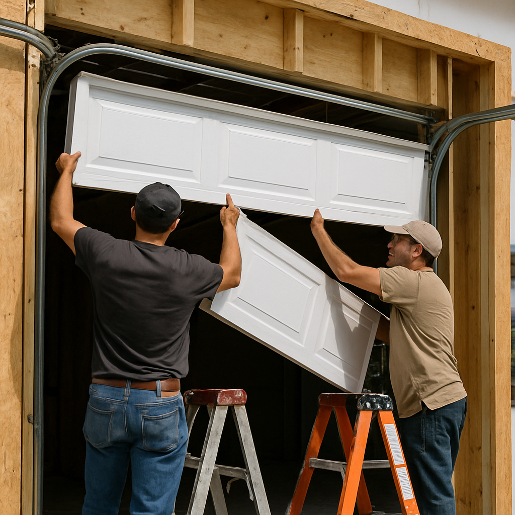 Garage door installation by professionals